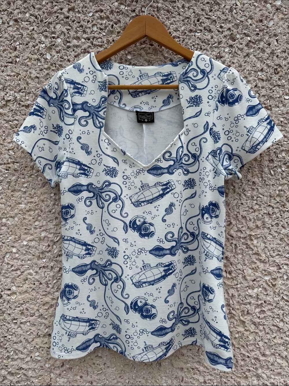 ModCloth Sophia Nautical Top in Retro Diver